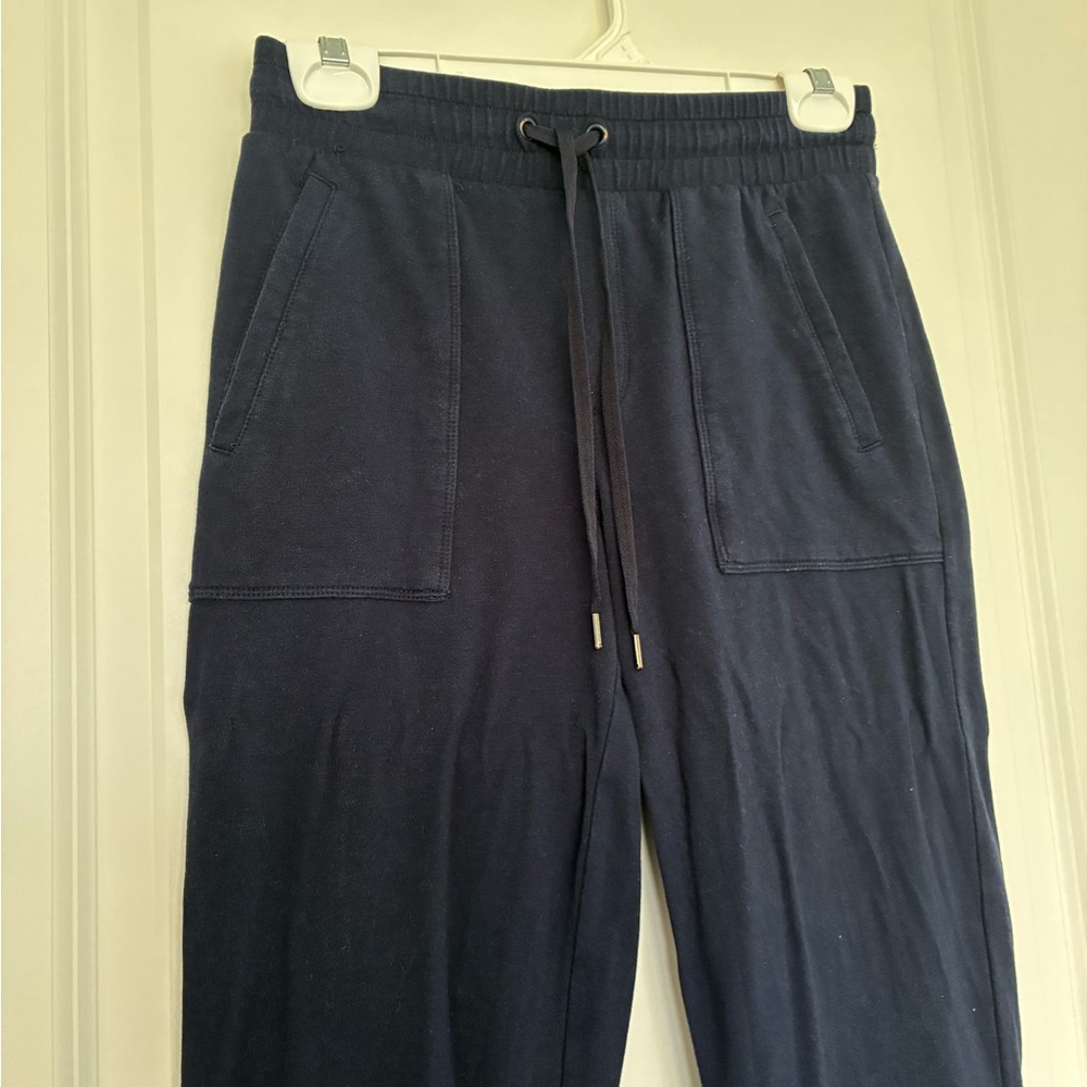 Talbots Navy Pull On Drawstring Pants With Relaxe… - image 4